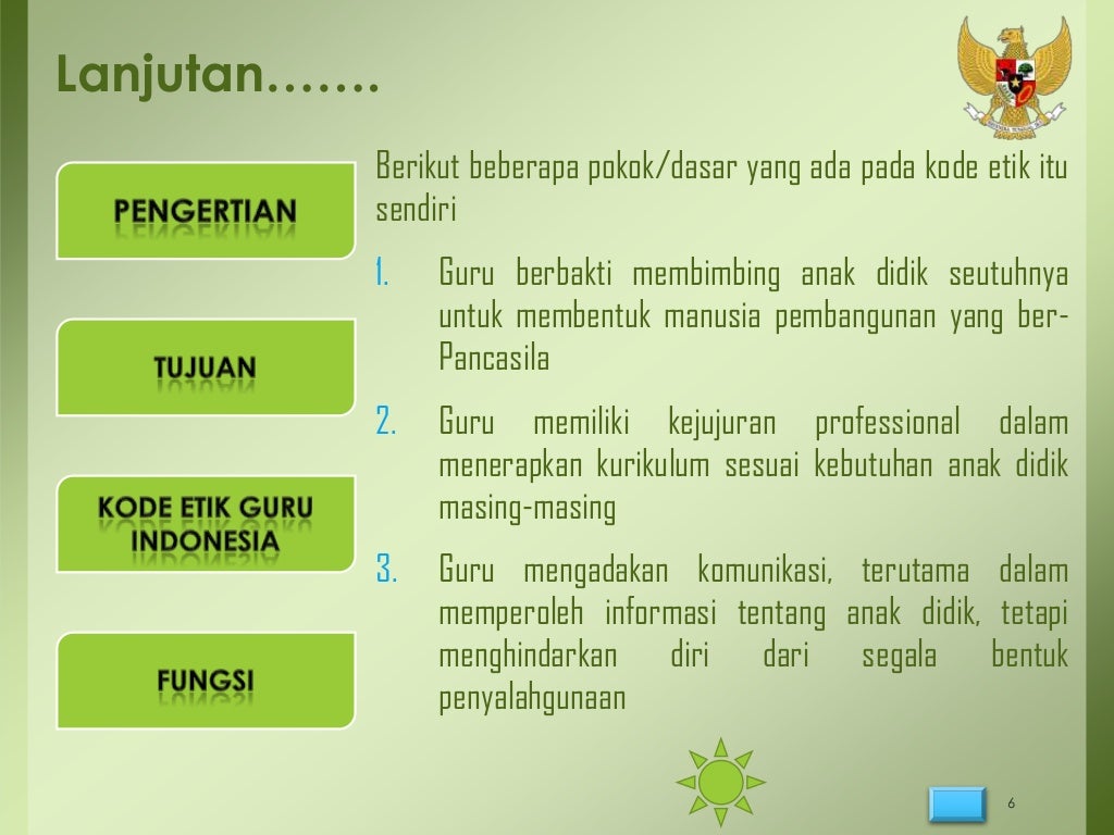 10 Kode Etik Guru